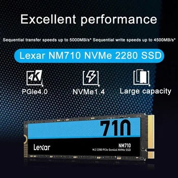 Lexar NM710 M.2 2280 PCIe Gen4.0x4 Жесткий Диск ssd m2 nvme ps5 2 тб 1 тб 500 ГБ Внутренний Твердотельный Накопитель для Ноутбука /Настольного компьютера 2