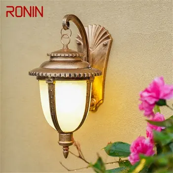 RONIN Outdoor Retro Wall Sconces Light LED Водонепроницаемый Бронзовый Светильник IP65 для Украшения Домашнего Крыльца 1