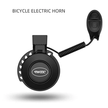 Велосипедный гудок TWOOC на 100 дБ, 4 режима звучания, велосипедный электрический звонок для руля, водонепроницаемая аккумуляторная батарея, аксессуары для велосипеда 1