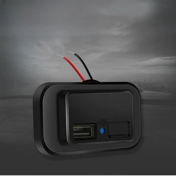 Разъем для автомобильного зарядного устройства с двумя USB-панелями Адаптер питания для автомобильного зарядного устройства для кемпера Caravan Accessories 1