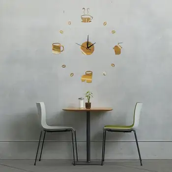 Сделай сам Стильную универсальную 3d-модную очаровательную кофейную чашку, сделай сам часы для домашнего дизайна интерьера, обязательно модные креативные уникальные 2